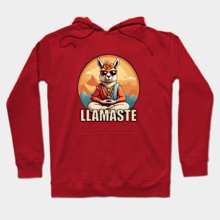 LLamaste - Funny Master Yogi Yoga Llama Hoodie